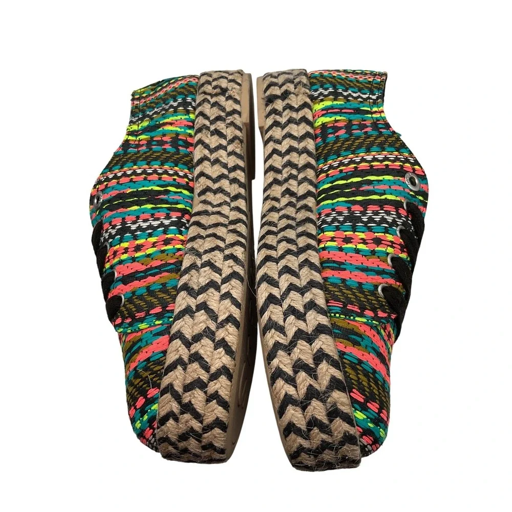 Circus by Sam Edelman Woven Espadrille Sneakers Women's Multi Color Flat Shoes‎